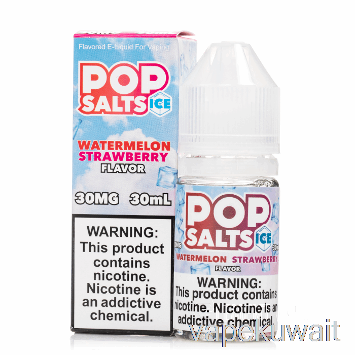 بطيخ مثلج فراولة - أملاح البوب ​​- 30 مل 50 ملغ Vape Pod System